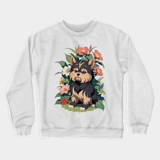 Floral Terrier's Serenity Crewneck Sweatshirt